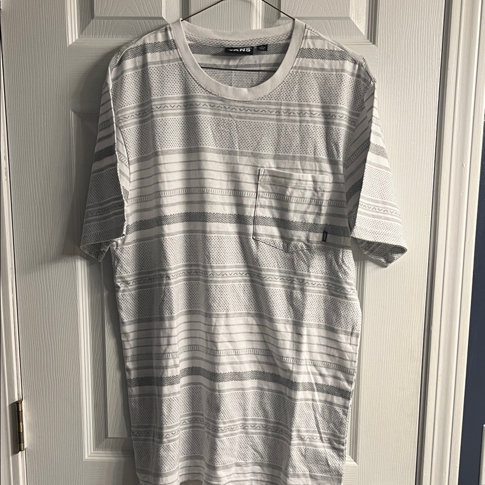 Vans Men's White Patterned Tee